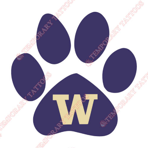 Washington Huskies Customize Temporary Tattoos Stickers NO.6900